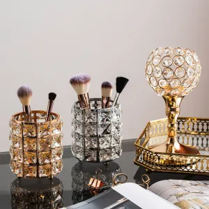 Nordic Diamond Pencil Vases Tissue Box Home Storage Metal Napkin Holder Luxury Bedroom Kitchen Living Decor Home Decoration