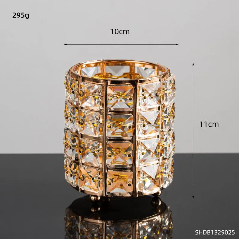Nordic Diamond Pencil Vases Tissue Box Home Storage Metal Napkin Holder Luxury Bedroom Kitchen Living Decor Home Decoration