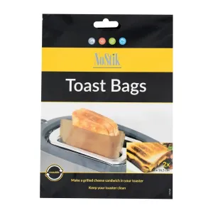 NoStik Toast Bags Brown (2 Pack)
