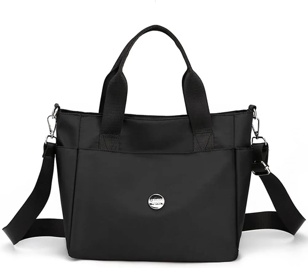 Nylon Tote Bag for Women Waterproof Cross Body Handbags Purses with Zipper Pocket Shoulder Bag Ladies Casual Satchel