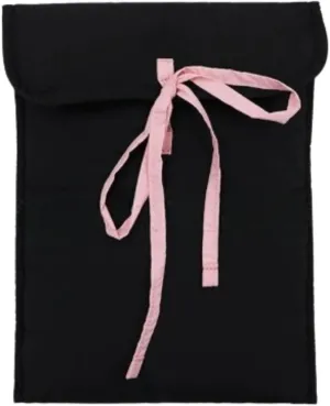 OCUH Laptop Bag Pink Bow Fluffy Padded Tablet Bag Business Office Work Briefcase 13-14 Inch Cutecore Handbag