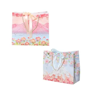 Oil Painting Pattern Gift Paper Bags 2Styles 50PCS