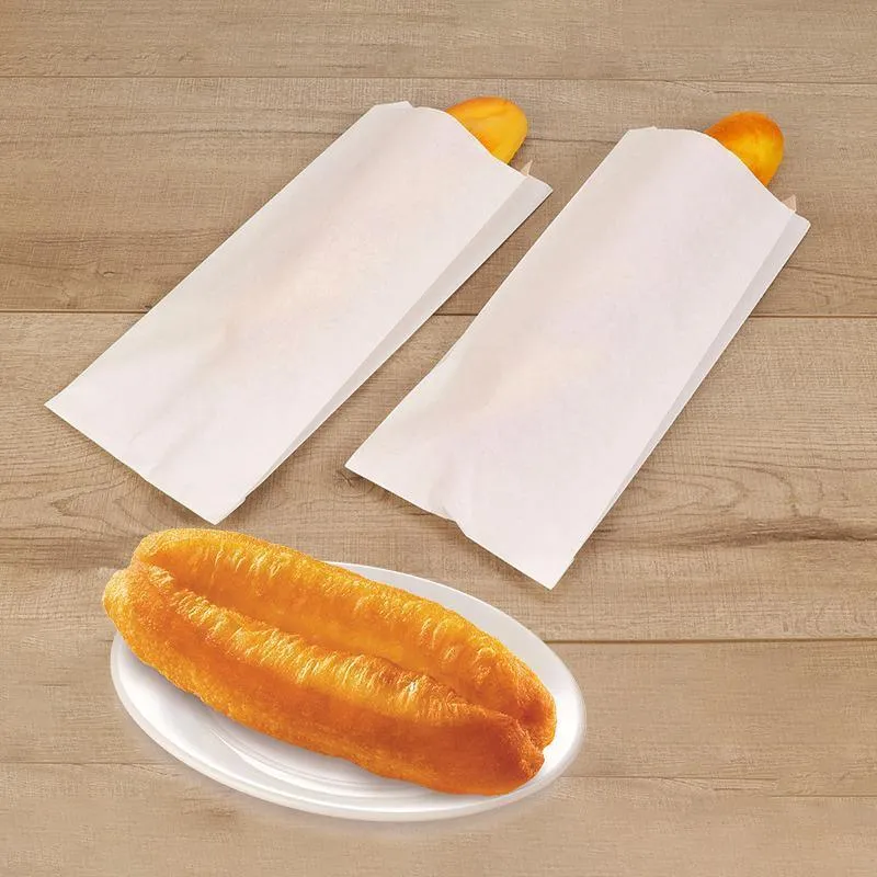Oil-Proof Paper Bags 1000PCS White