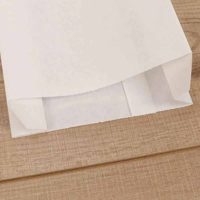 Oil-Proof Paper Bags 1000PCS White