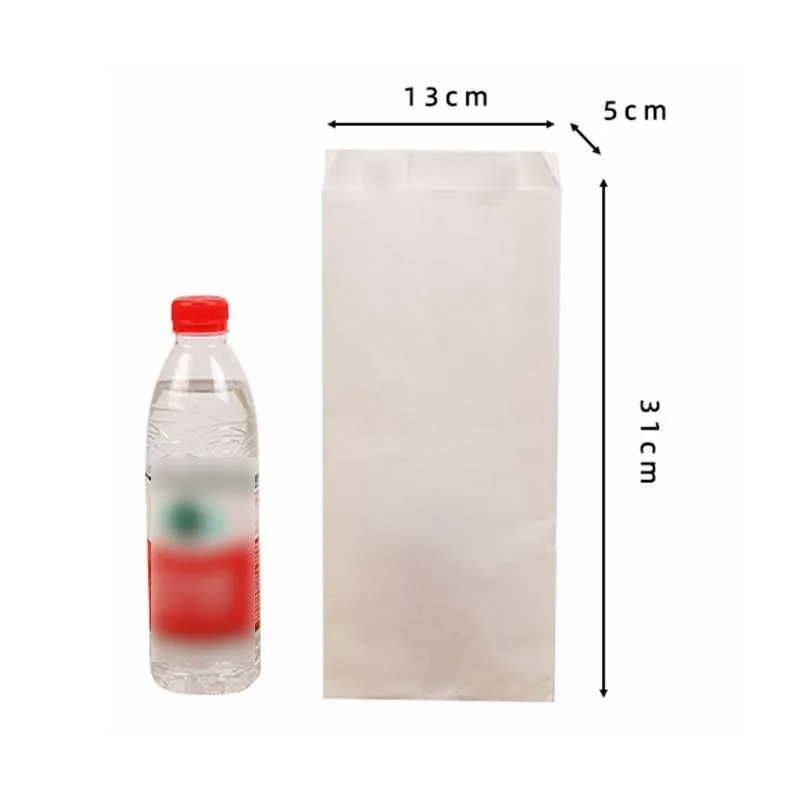 Oil-Proof Paper Bags 1000PCS White