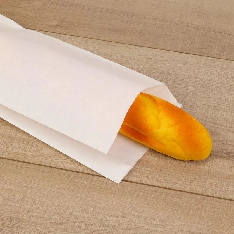 Oil-Proof Paper Bags 1000PCS White