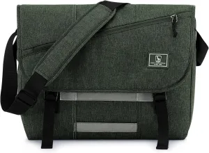 OIWAS Laptop Messenger Bag for Men Crossbody 15.6 Inch Satchel Bags Briefcase Shoulder Bag Work Travel Women Green