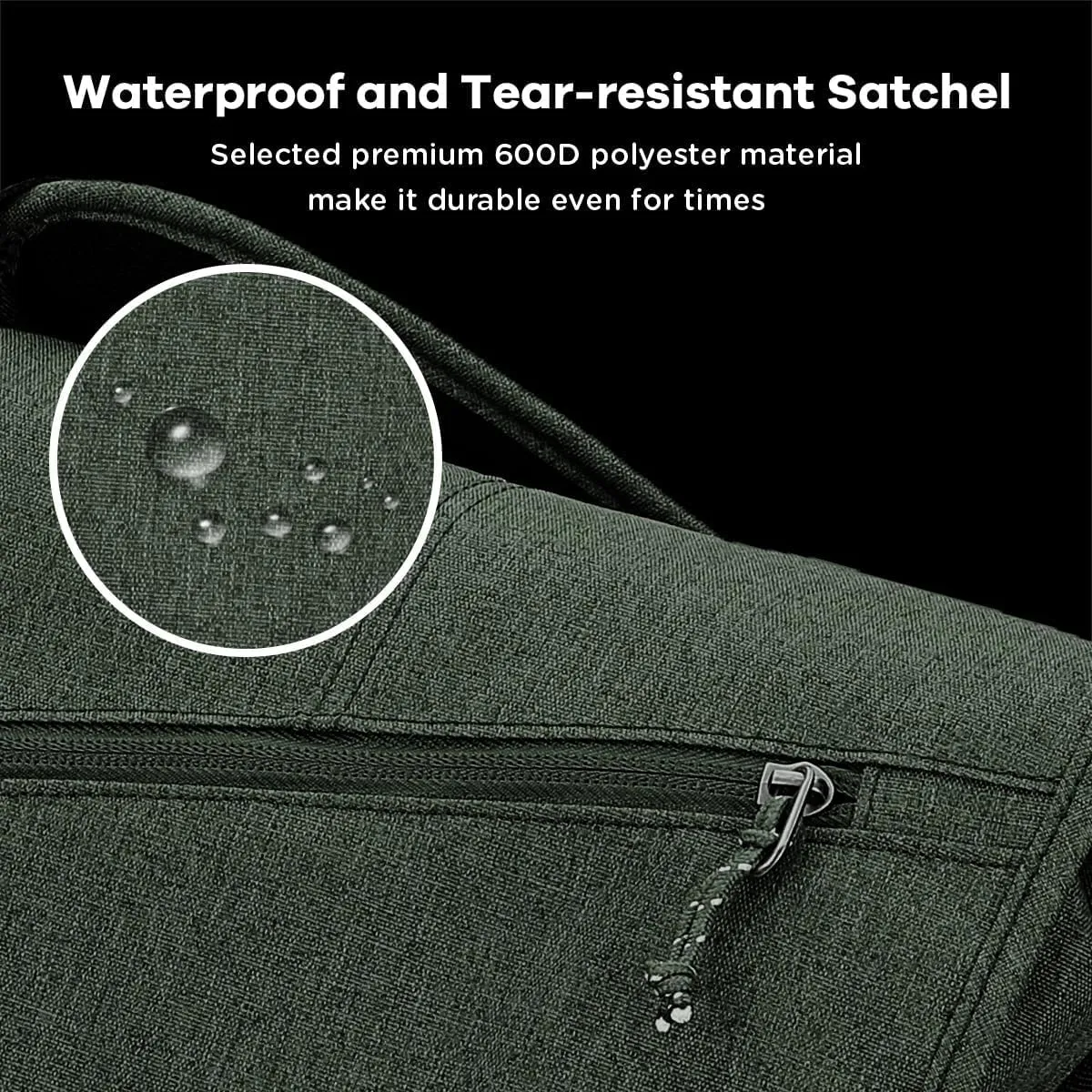 OIWAS Laptop Messenger Bag for Men Crossbody 15.6 Inch Satchel Bags Briefcase Shoulder Bag Work Travel Women Green