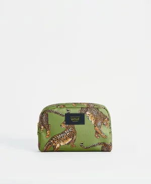 Olive Leopard Toiletry Bag