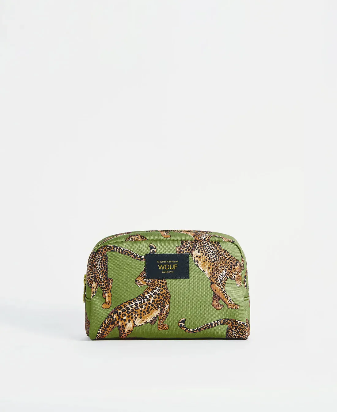 Olive Leopard Toiletry Bag