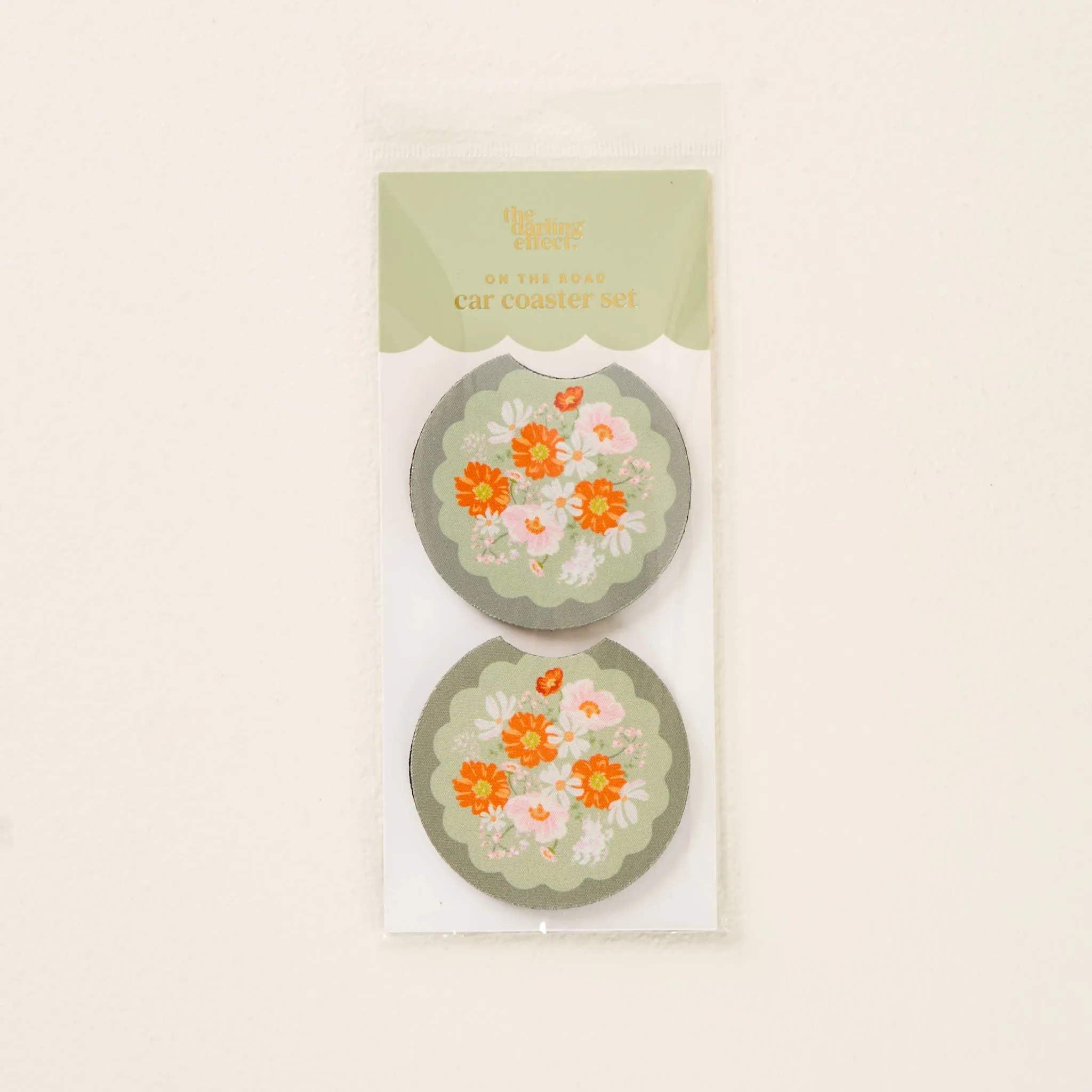 On the Road Car Coaster Set-Bouquet Beauty Sage