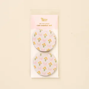 On the Road Car Coaster Set-Marigold Lane Pink
