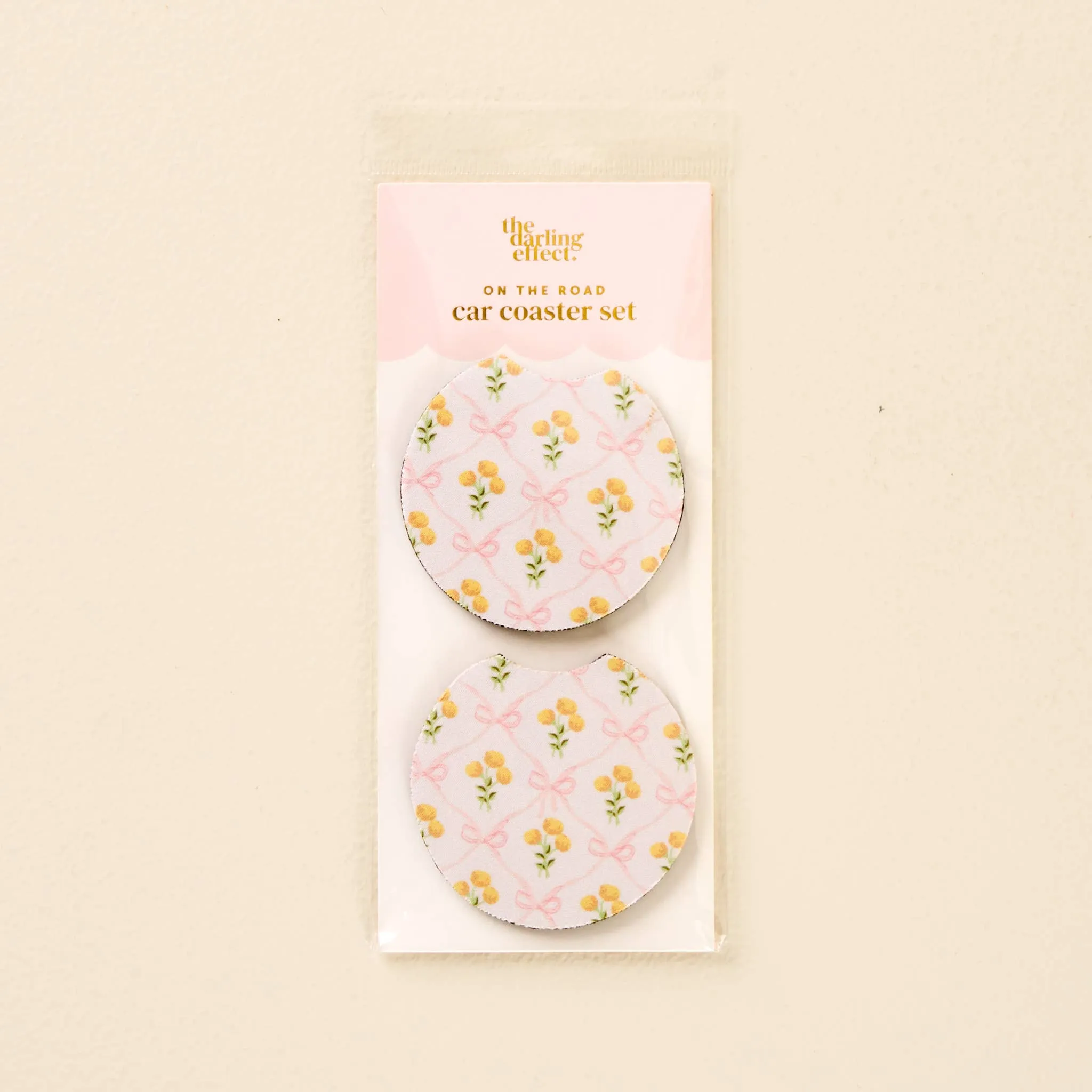 On the Road Car Coaster Set-Marigold Lane Pink