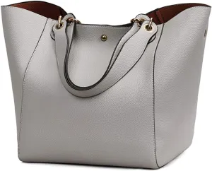 Pahajim Purses and Handbags for Women Large Capacity Work Tote Bag PU Leather Bucket Shoulder Bags Designer Satchel Hobo Bags