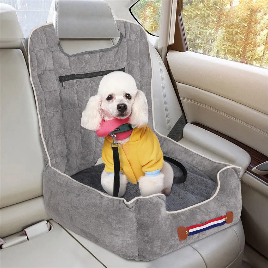 P&P Anti-Slip Dog Travel Bed Dog Car Seat Pet Booster Seat Fully Detachable Washable