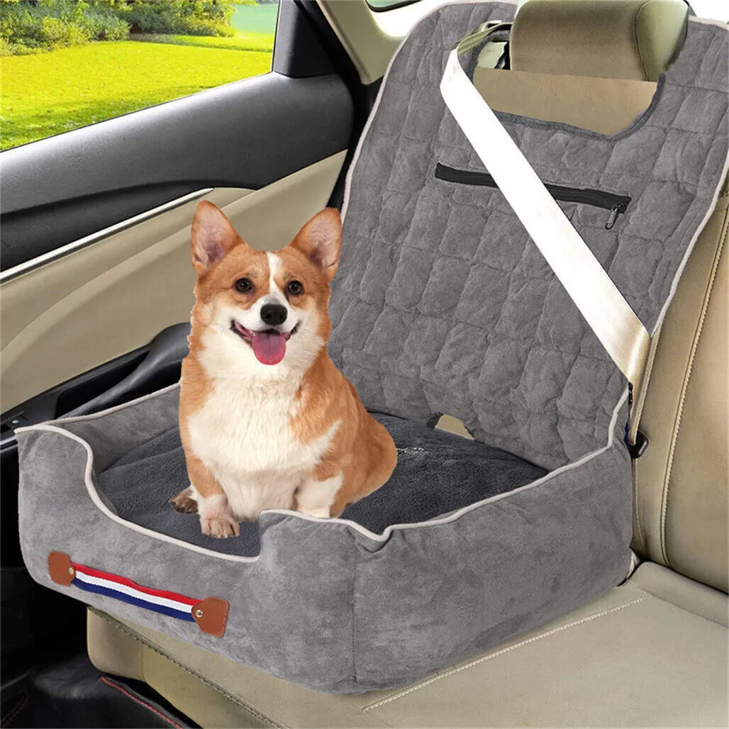 P&P Anti-Slip Dog Travel Bed Dog Car Seat Pet Booster Seat Fully Detachable Washable
