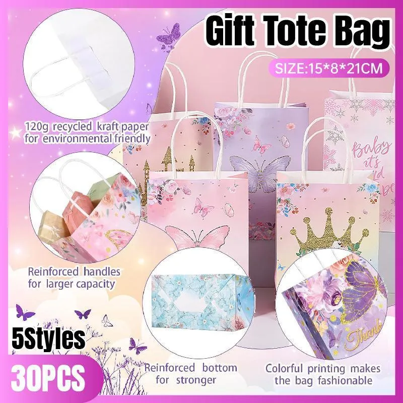 Paper Gift Bag 5 Styles 30PCS
