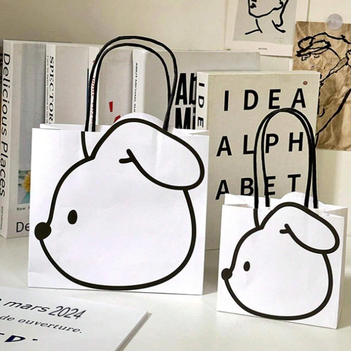 Paper Gift Bags with Handles 50PCS