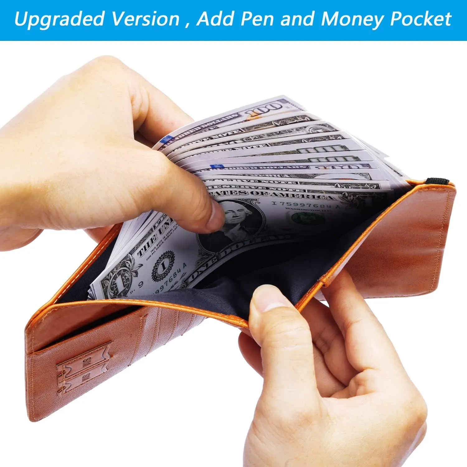 Passport Holder Cover Wallet Travel Essentials RFID Blocking Leather Card Case International Must Haves Travel Accessories for Women Men(113#Claybank)