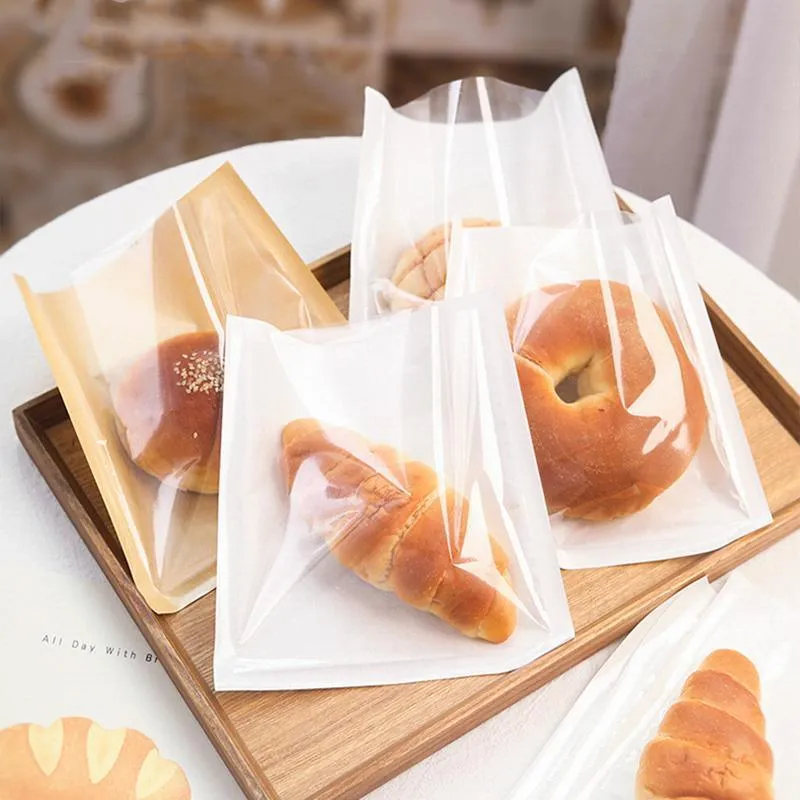 Pastry Packaging Bags 500PCS White/Kraft