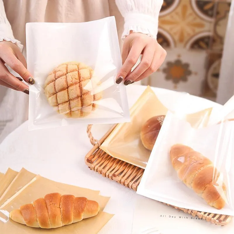 Pastry Packaging Bags 500PCS White/Kraft