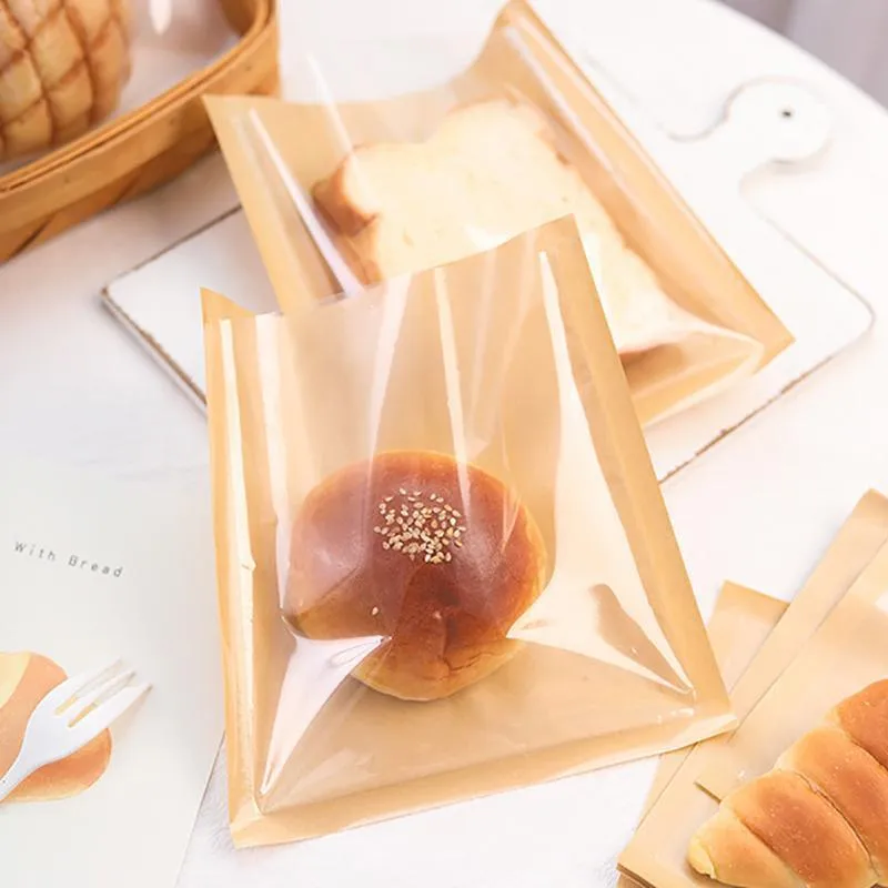 Pastry Packaging Bags 500PCS White/Kraft