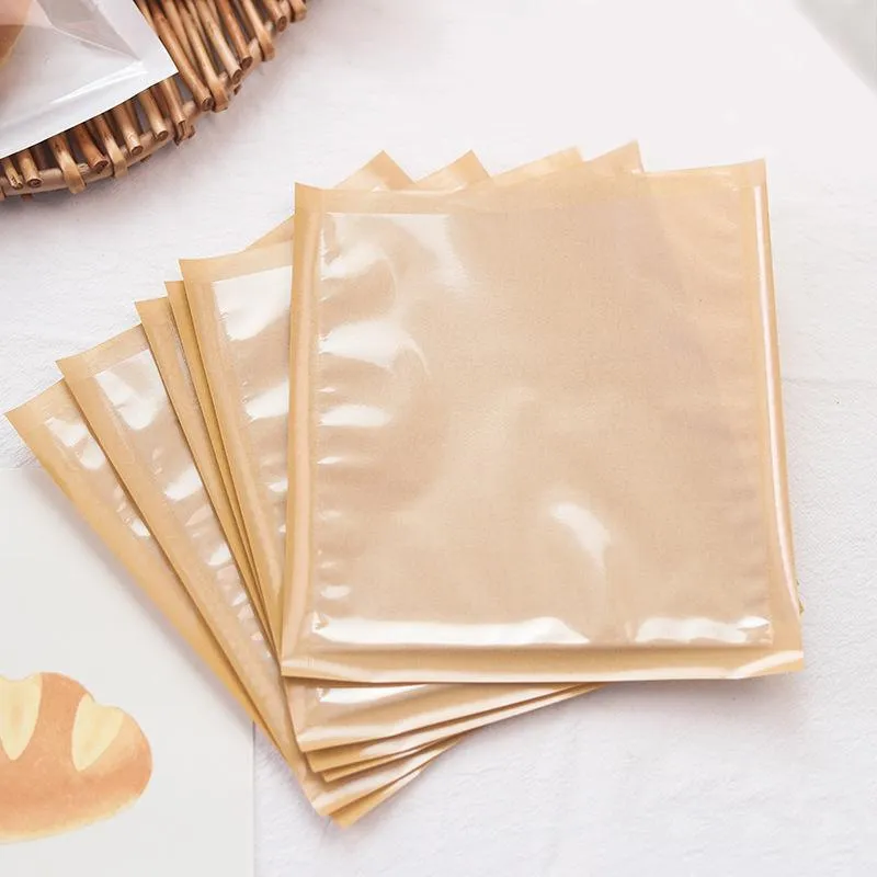 Pastry Packaging Bags 500PCS White/Kraft