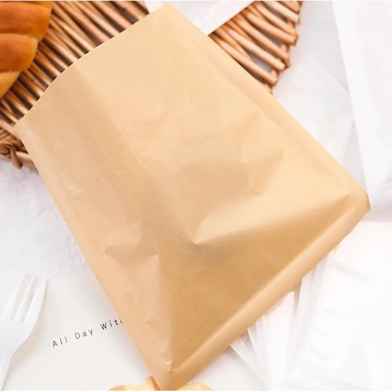 Pastry Packaging Bags 500PCS White/Kraft