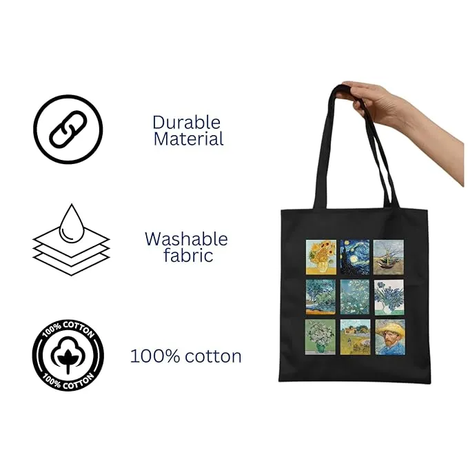 Peach Blossom Women's Cotton Printed Tote Bag With Zipper and Pouch | Pack Of 2 Combo