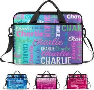 Personalized-Laptop-Bag-Case Briefcases Shoulder Bag for Women Man, Custom Computer Cases for Laptops