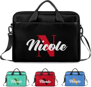 Personalized-Laptop-Bag-Case Briefcases Shoulder Bag for Women Man, Custom Computer Cases for Laptops