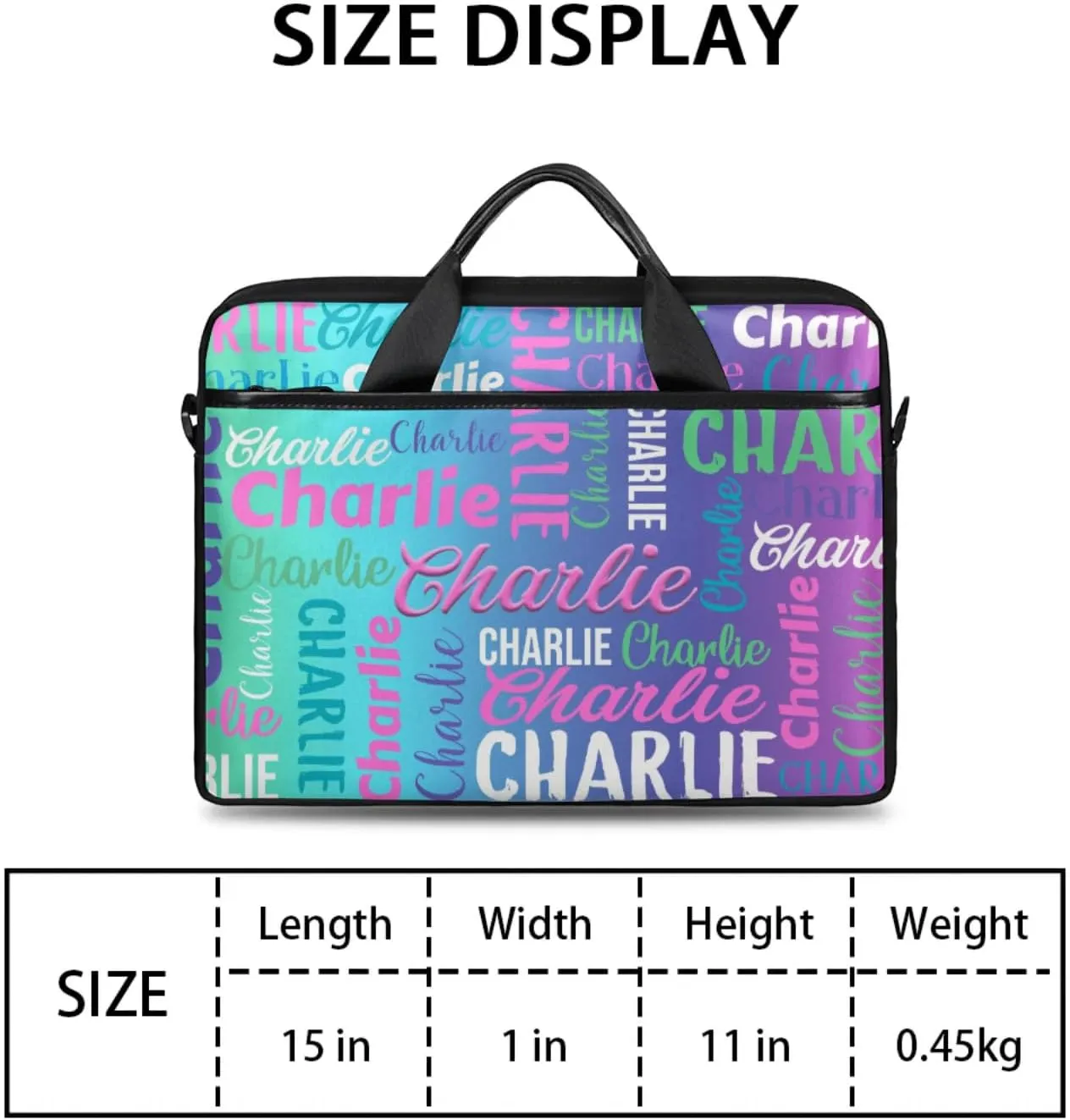Personalized-Laptop-Bag-Case Briefcases Shoulder Bag for Women Man, Custom Computer Cases for Laptops