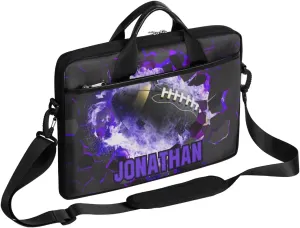 Personalized Soccer Laptop Bag Case Briefcases, Custom Computer Cases for Laptops, Tablet Shoulder Bag Carrying Case