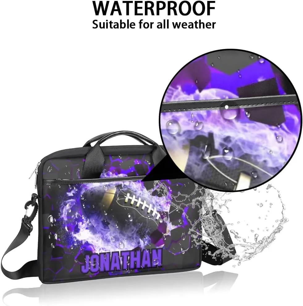 Personalized Soccer Laptop Bag Case Briefcases, Custom Computer Cases for Laptops, Tablet Shoulder Bag Carrying Case