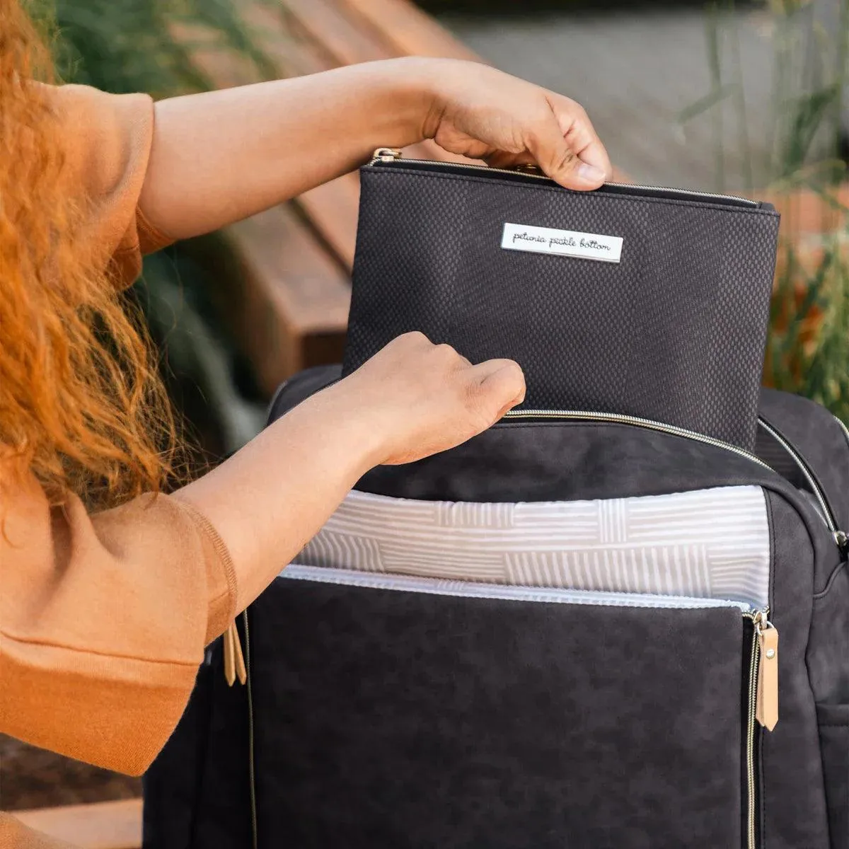 Petunia Pickle Bottom Boxy Backpack Deluxe Diaper Bag