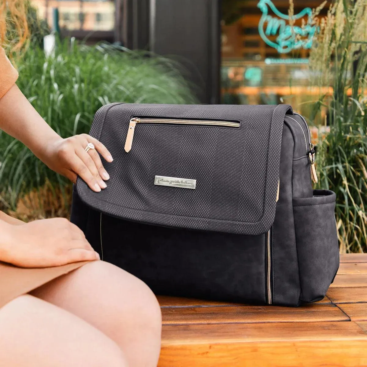 Petunia Pickle Bottom Boxy Backpack Deluxe Diaper Bag