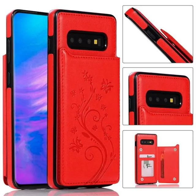 Phone Bags - Luxury Leather Wallet Case For Samsung