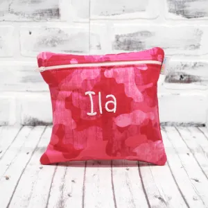 Pink Camo Personalized Reusable Food Bag