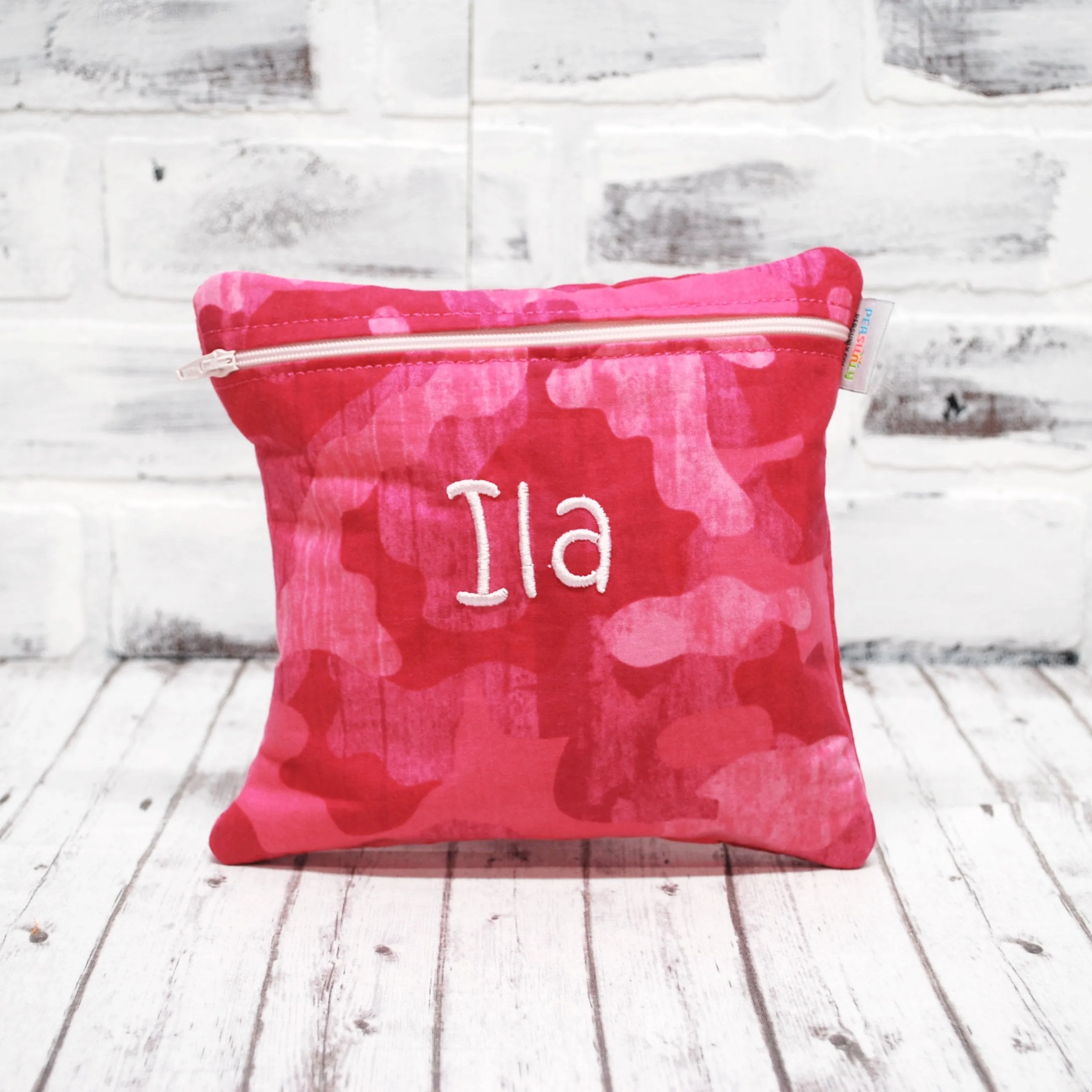 Pink Camo Personalized Reusable Food Bag