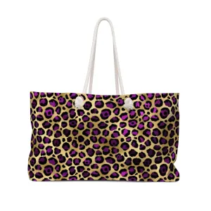 Pink Cheetah Trendy Oversized Weekender or Beach Tote