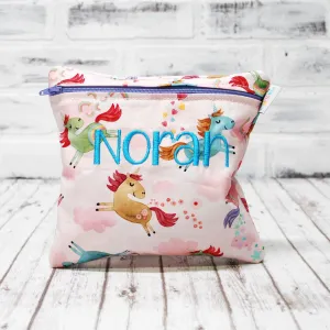 Pink Chubby Unicorn Personalized Reusable Bag