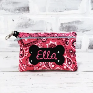 Pink Paisley Personalized Reusable Treat Bag