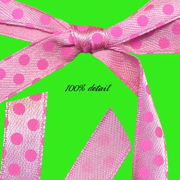 Pink Polka Dotted Ribbons