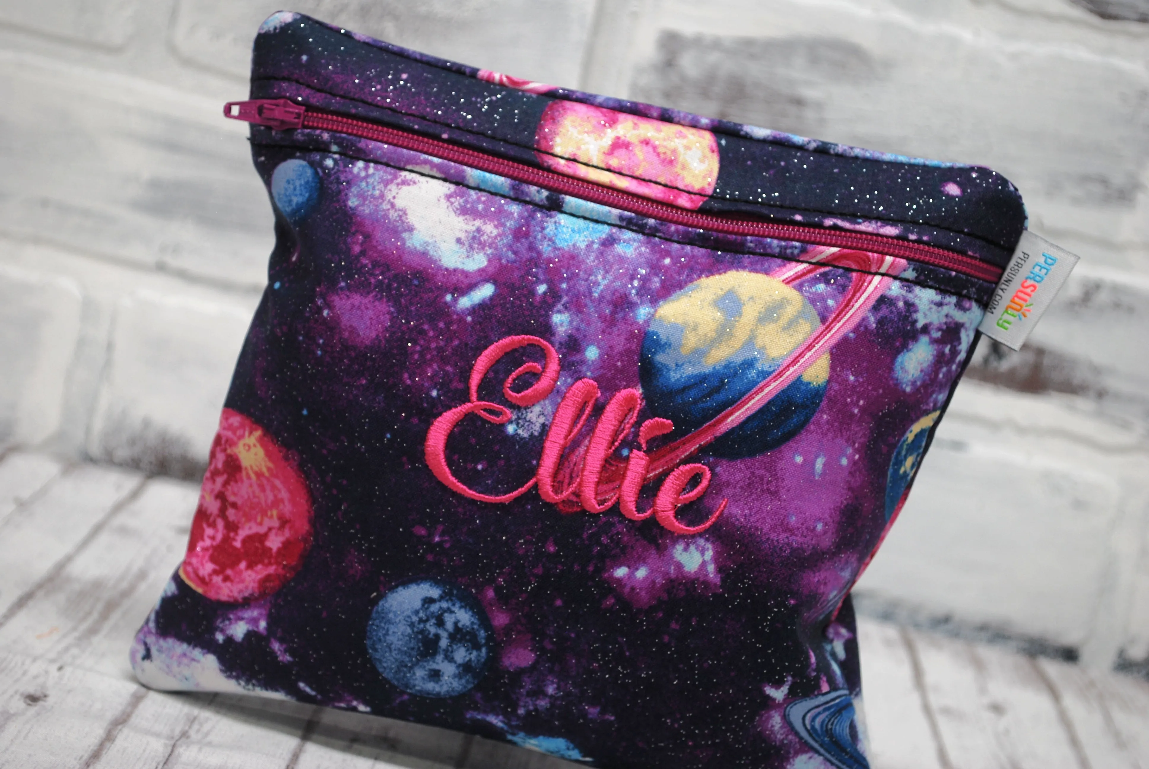 Planets on Purple Reusable Food Bag