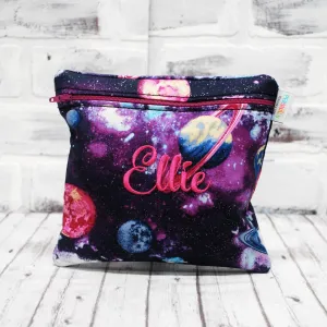 Planets on Purple Reusable Food Bag