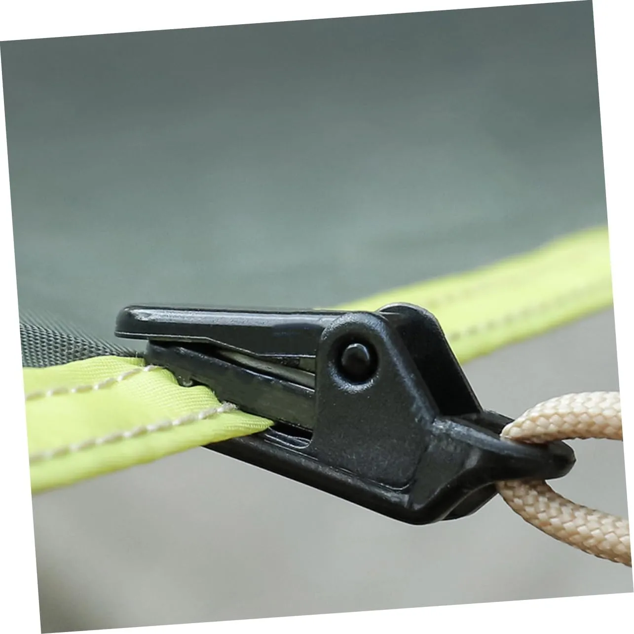 POPETPOP 100pcs Tent Fastener Clips Wind Resistant Camping Tarp Holders Easy Install Double Design for Secure Outdoor Use for Hiking and Backpacking