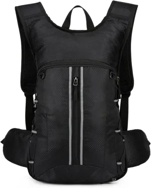 PORRASSO Hiking Backpack 20L Rucksack Breathable Daypack Lightweight Cycling Backpack Hydration Pack for Women Men Camping Trekking Climbing Outdoor Sports Black