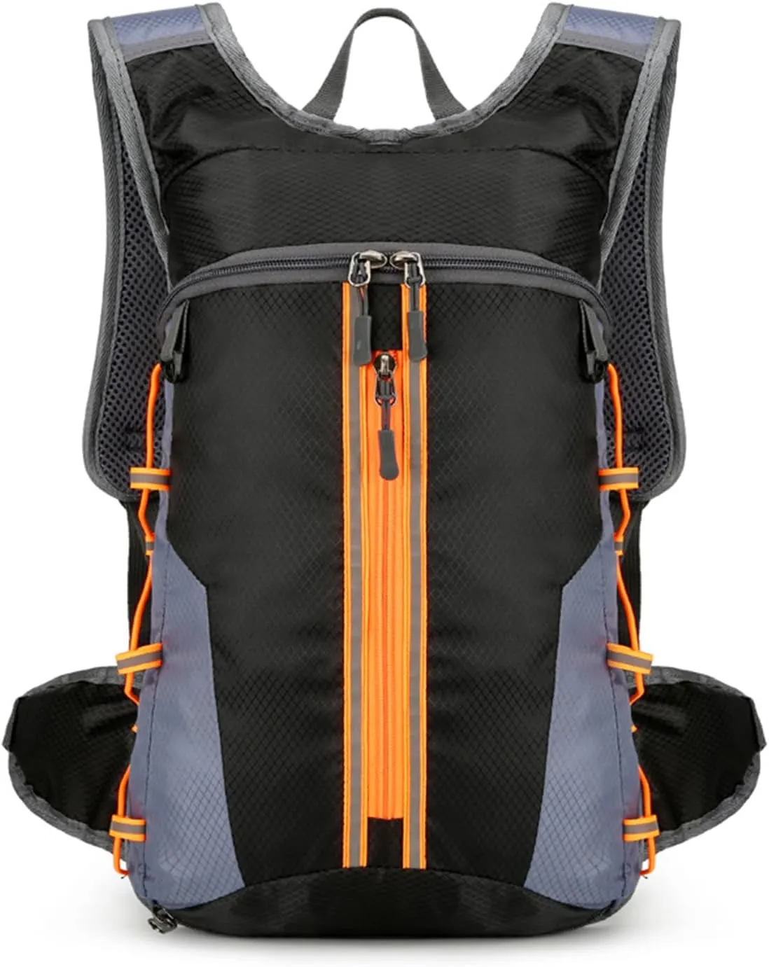 PORRASSO Hiking Backpack 20L Rucksack Breathable Daypack Lightweight Cycling Backpack Hydration Pack for Women Men Camping Trekking Climbing Outdoor Sports Orange