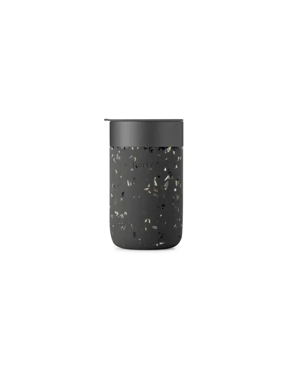 Porter To-Go Ceramic Mug 16oz Charcoal Terrazzo