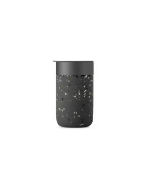 Porter To-Go Ceramic Mug 16oz Charcoal Terrazzo